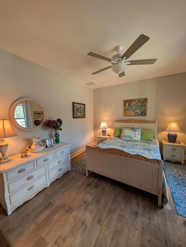 181 Charles Ln, Morganton, GA 30560 - bedroom featuring wood finished floors, ceiling fan, and baseboards