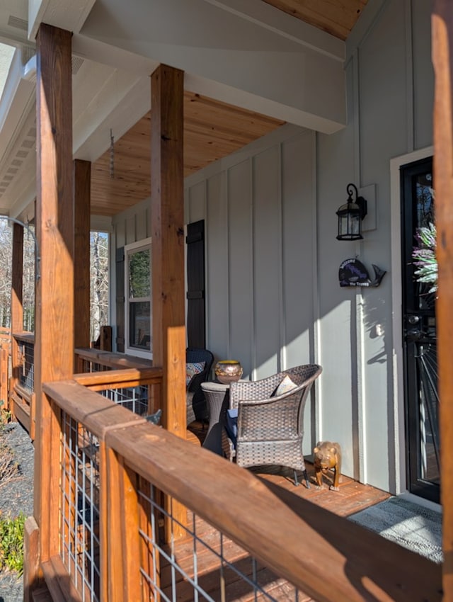 181 Charles Ln, Morganton, GA 30560 - property entrance featuring board and batten siding and a porch