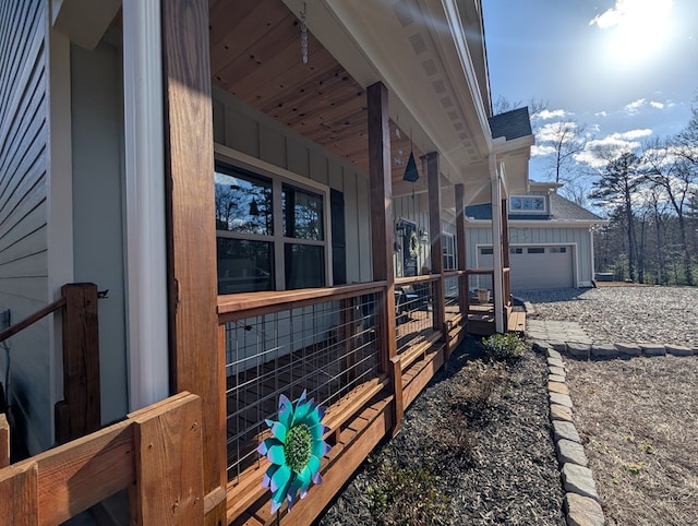 181 Charles Ln, Morganton, GA 30560 - view of side of home featuring covered porch, a shingled roof, and board and batten siding
