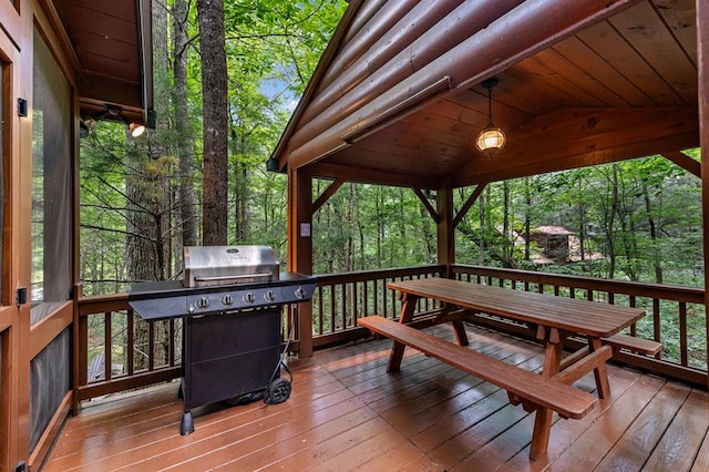 77 Old Covered Bridge Rd, Cherry Log, GA 30522 - deck featuring grilling area