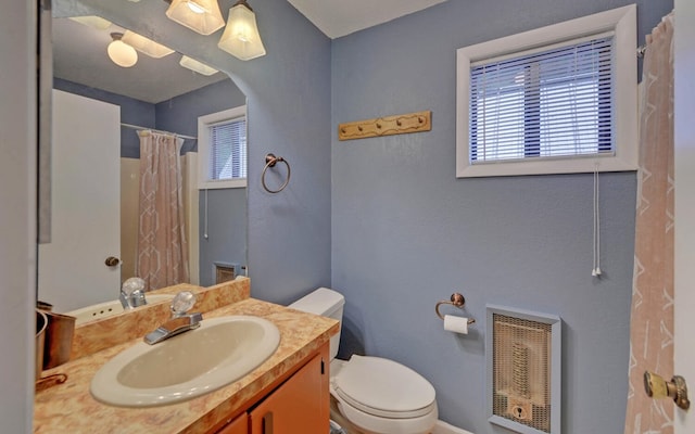 5557 Joe Brown Hwy, Murphy, NC 28906 - full bathroom featuring toilet, vanity, and a shower with shower curtain