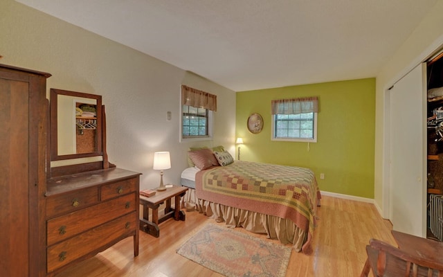5557 Joe Brown Hwy, Murphy, NC 28906 - bedroom with light wood-style floors and baseboards