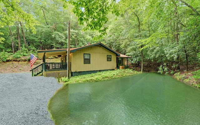 5557 Joe Brown Hwy, Murphy, NC 28906 - view of property exterior featuring a forest view