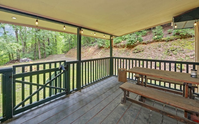 5557 Joe Brown Hwy, Murphy, NC 28906 - view of wooden terrace