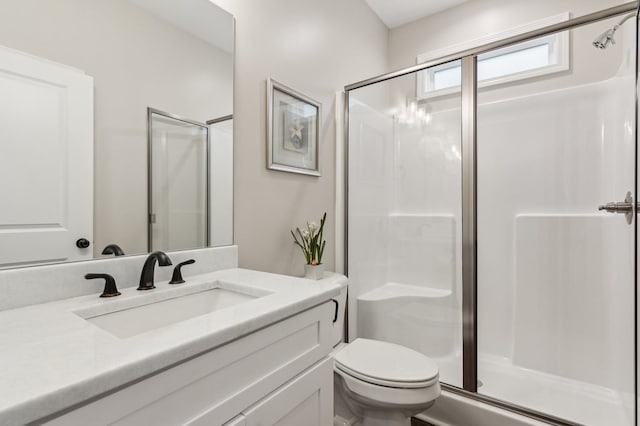 774 Hickory Ridge Dr, Ellijay, GA 30540 - full bathroom featuring vanity, toilet, and a stall shower