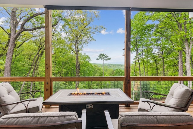 774 Hickory Ridge Dr, Ellijay, GA 30540 - view of sunroom / solarium