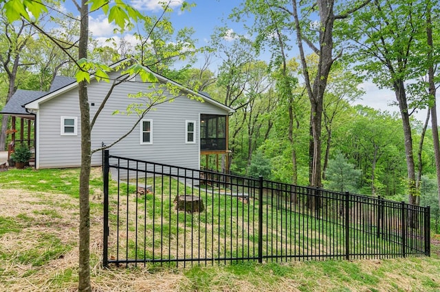 774 Hickory Ridge Dr, Ellijay, GA 30540 - view of side of property with a sunroom and fence