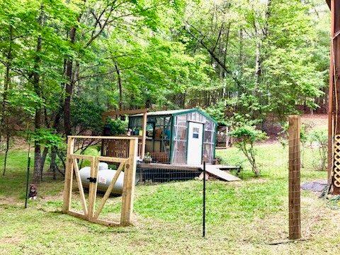 147 Blair Oaks Dr, Blairsville, GA 30512 - view of play area with a lawn and a forest view