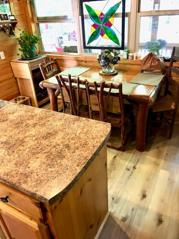 147 Blair Oaks Dr, Blairsville, GA 30512 - dining space with light wood-type flooring
