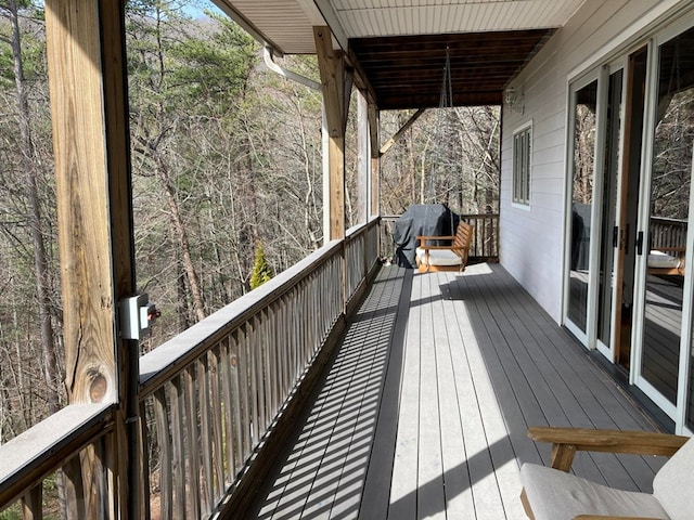 view of wooden terrace