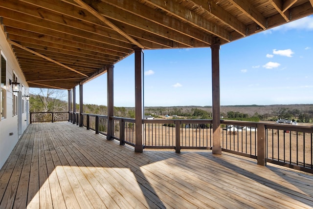 view of wooden terrace