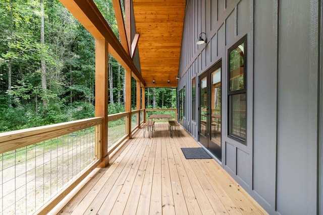 view of wooden terrace