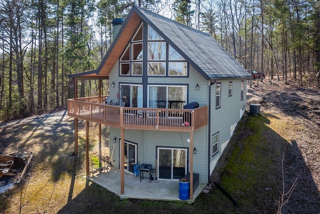 1328 Birch Ln, Ranger, GA 30734 - rear view of property with a patio area and central air condition unit