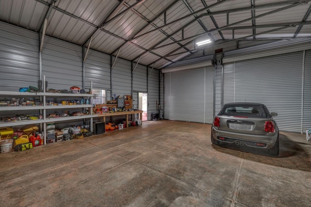 1529 Cedar View Ln, Hiawassee, GA 30546 - garage with metal wall