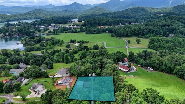1529 Cedar View Ln, Hiawassee, GA 30546 - aerial view of a water and mountain view