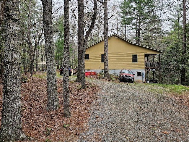 view of side of property