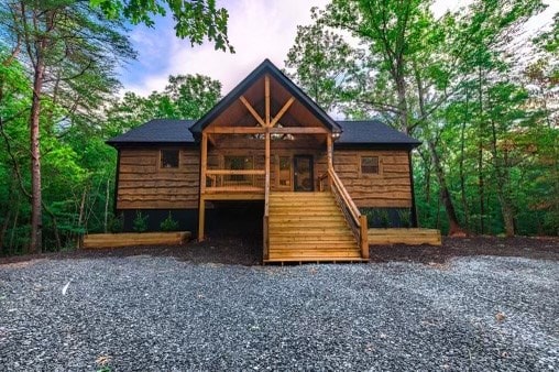 241 Lees Ride, Mccaysville, GA 30555 - view of front of home featuring stairway
