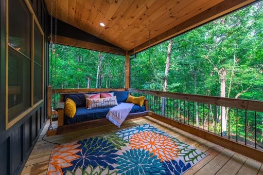 241 Lees Ride, Mccaysville, GA 30555 - deck with outdoor lounge area