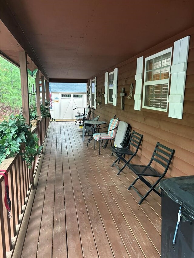 45 Settlers Crossing Way, Murphy, NC 28906 - wooden terrace with covered porch