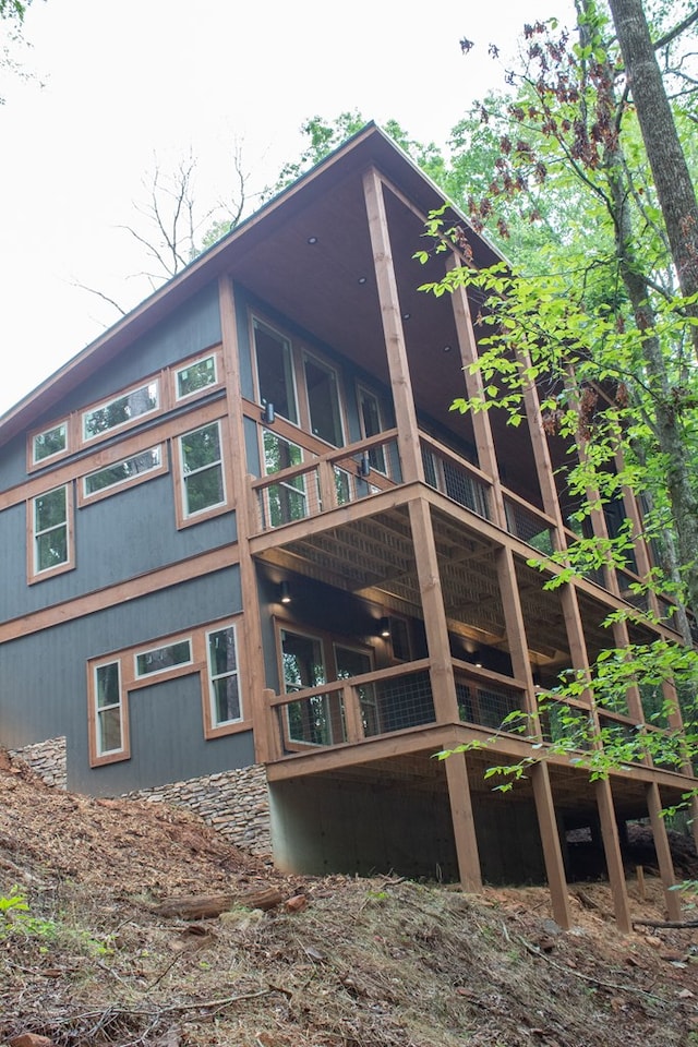 LOT3 Big Crk, Blue Ridge, GA 30513 - rear view of property featuring a balcony