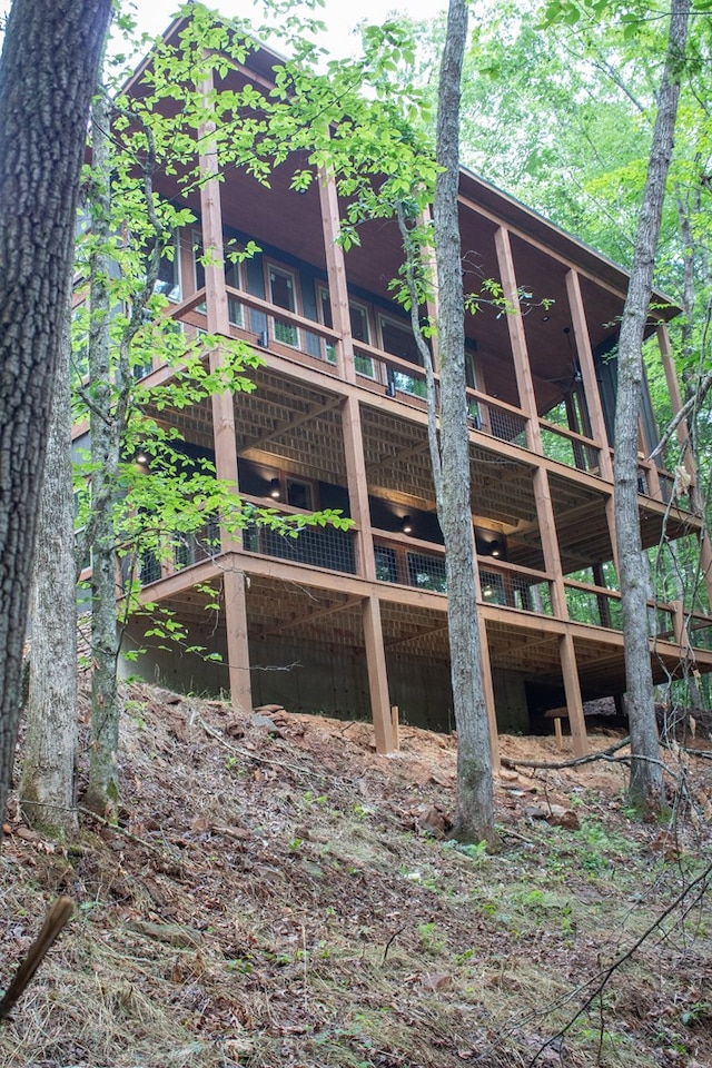 LOT3 Big Crk, Blue Ridge, GA 30513 - rear view of property featuring a wooden deck