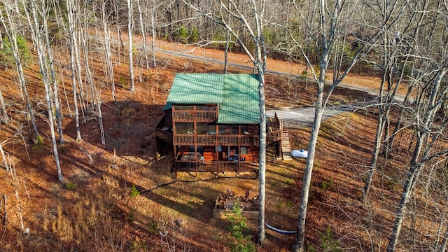 exterior space with a wooden deck