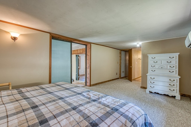 unfurnished bedroom featuring baseboards and carpet