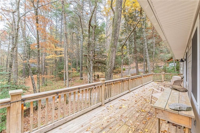 view of wooden terrace