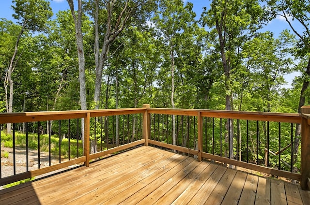 558 Tipton Springs Rd, Morganton, GA 30560 - wooden terrace featuring view of wooded area