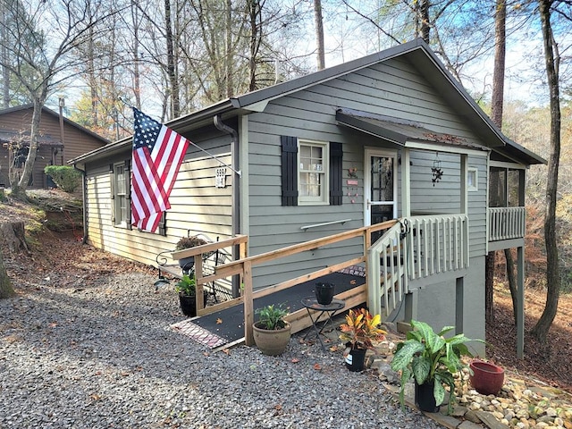 view of front of property