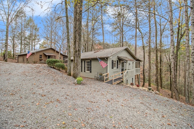 view of front of home