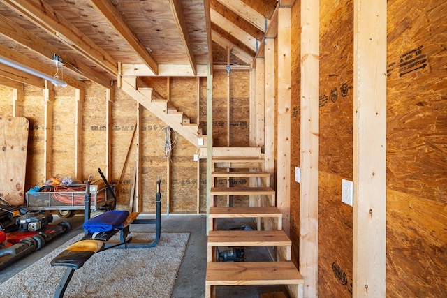 view of staircase