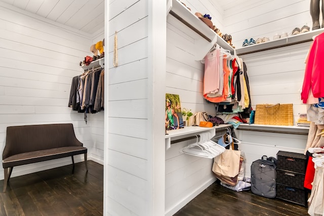 interior space with hardwood / wood-style floors
