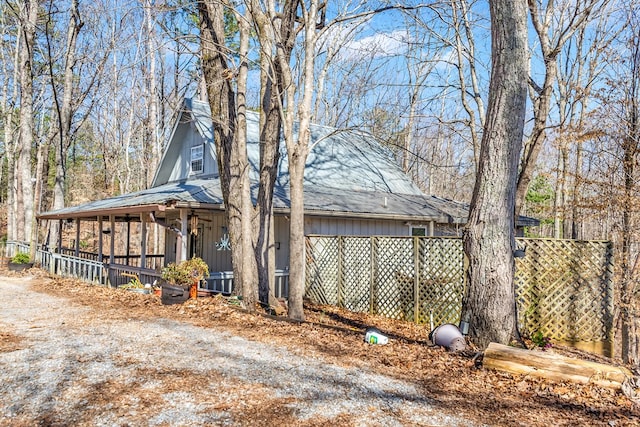 1575 Old Burnt Mountain Rd, Jasper, GA 30143 - view of front of house with board and batten siding