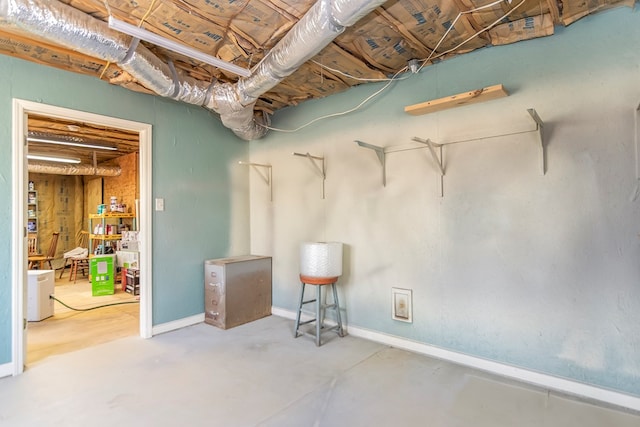 1575 Old Burnt Mountain Rd, Jasper, GA 30143 - unfinished below grade area with baseboards