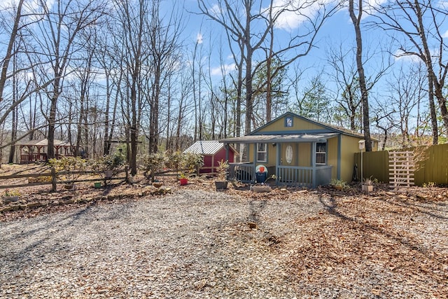 1575 Old Burnt Mountain Rd, Jasper, GA 30143 - view of front of house featuring covered porch