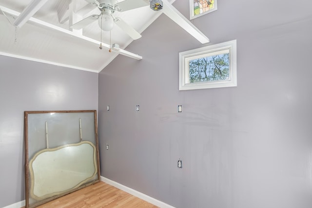 1575 Old Burnt Mountain Rd, Jasper, GA 30143 - spare room with light wood-style floors, ceiling fan, and baseboards