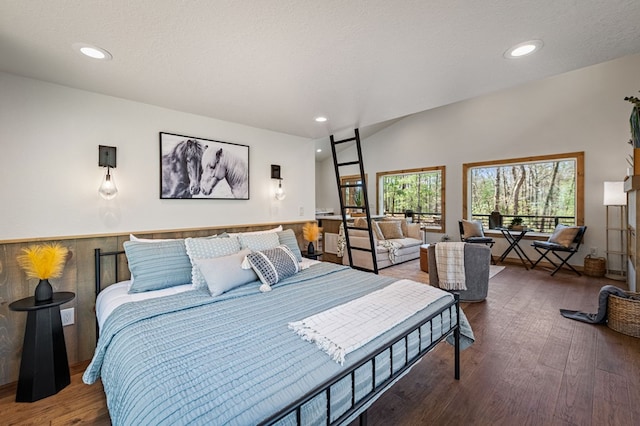 366 Three Oaks Dr, Morganton, GA 30559 - bedroom with wood finished floors and recessed lighting