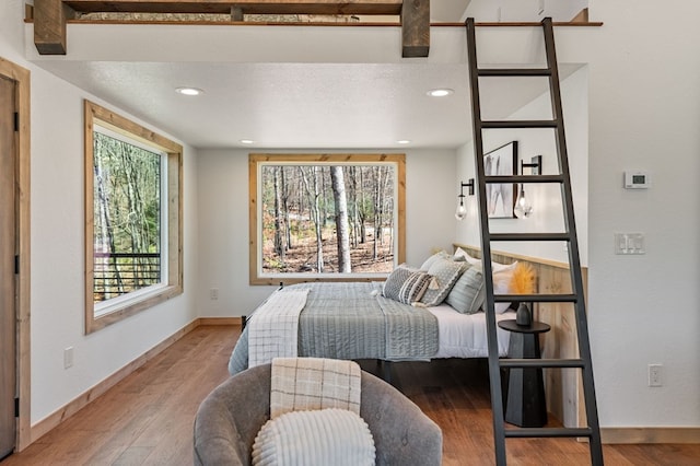 366 Three Oaks Dr, Morganton, GA 30559 - bedroom with light wood finished floors, baseboards, and recessed lighting