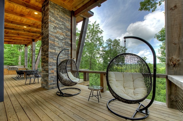 897 Faraday Dr, Ellijay, GA 30540 - view of wooden terrace
