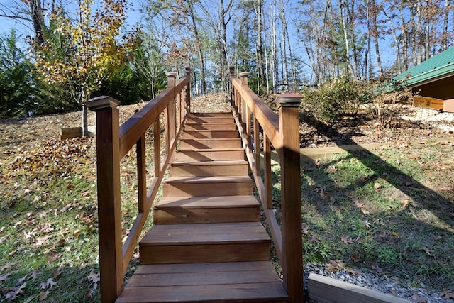 view of staircase