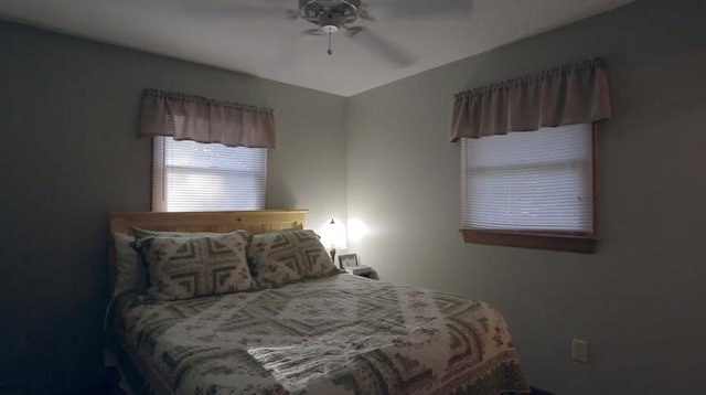 bedroom with ceiling fan