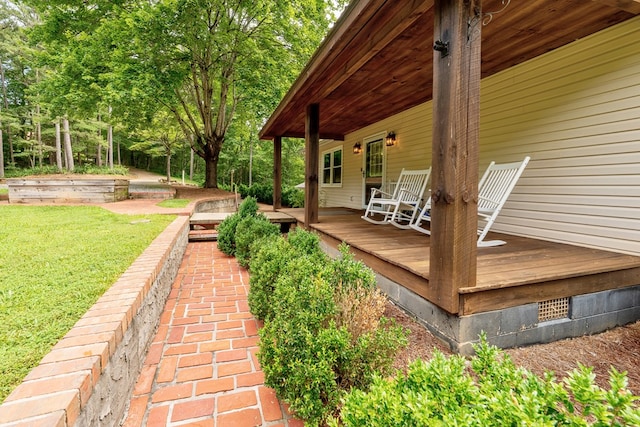 365 Quarles Ln, Ellijay, GA 30540 - deck with a yard