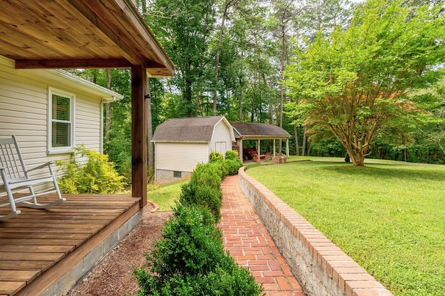 365 Quarles Ln, Ellijay, GA 30540 - view of green lawn featuring an outbuilding and view of scattered trees