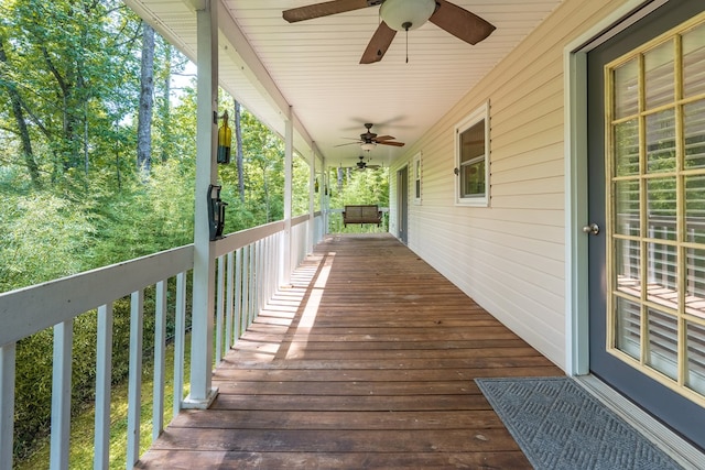 365 Quarles Ln, Ellijay, GA 30540 - deck with ceiling fan