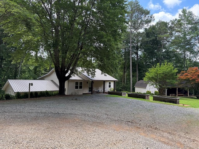365 Quarles Ln, Ellijay, GA 30540 - view of front of property with driveway and a metal roof