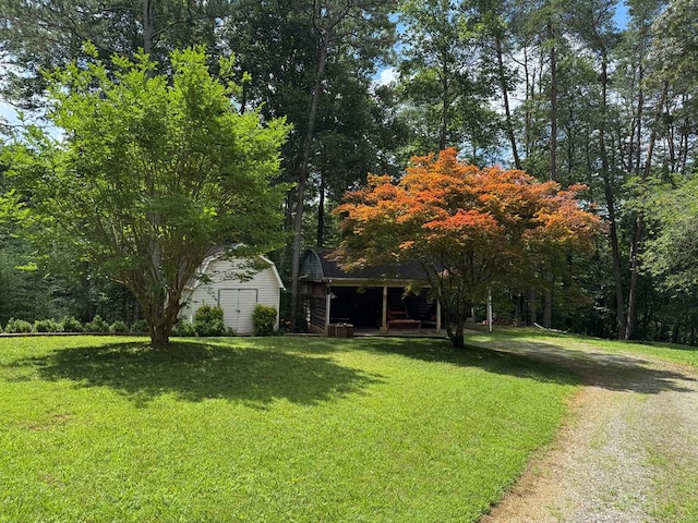 365 Quarles Ln, Ellijay, GA 30540 - view of green lawn featuring a shed