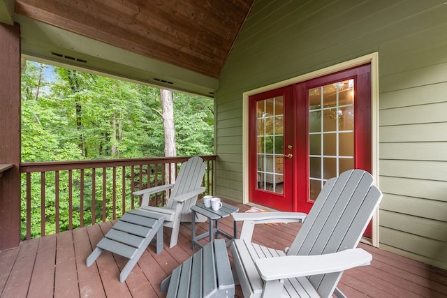615 Navaho Way, Ellijay, GA 30540 - view of wooden deck