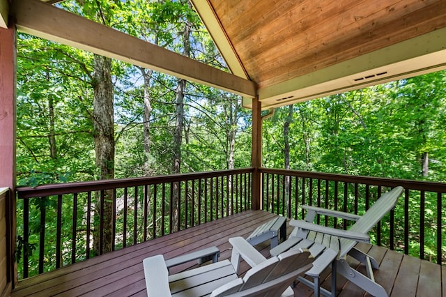615 Navaho Way, Ellijay, GA 30540 - view of deck