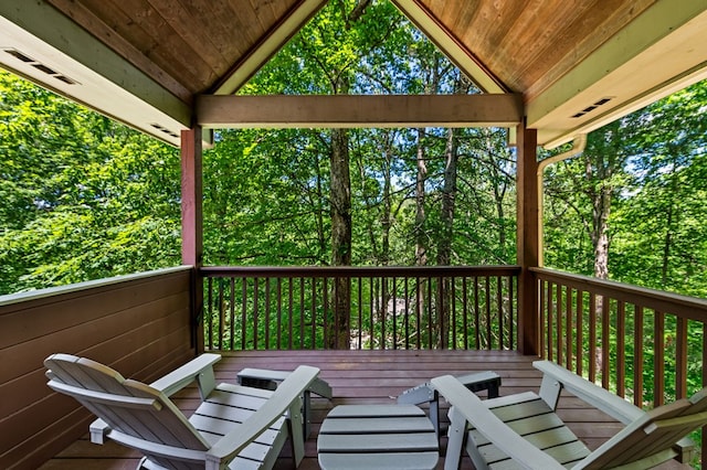 615 Navaho Way, Ellijay, GA 30540 - view of deck